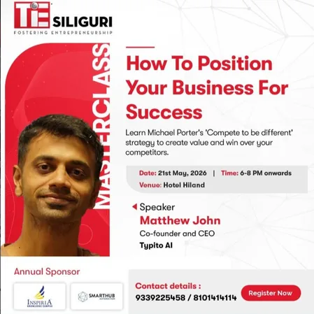 Event creative for the How to Position Your Business for Success masterclass