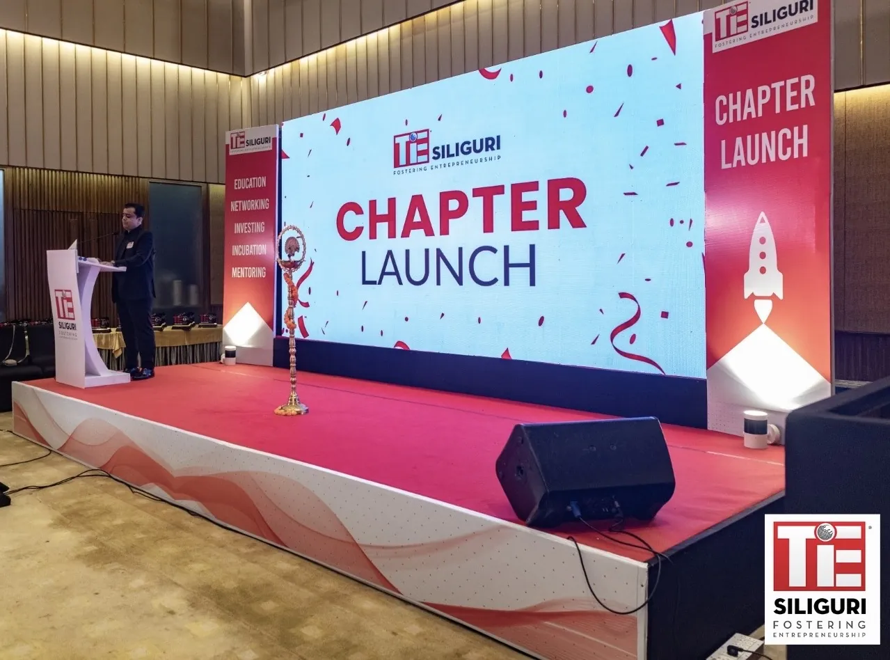 The TiE Siliguri chapter launch stage