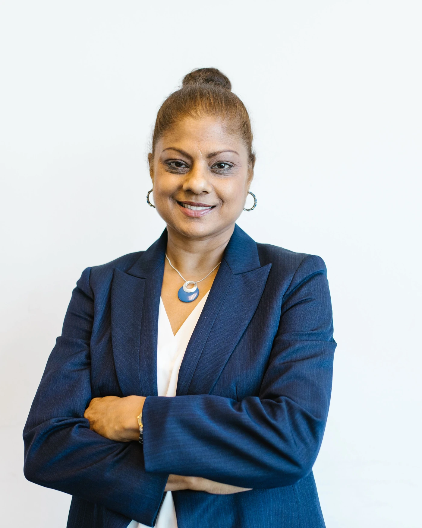 A woman entrepreneur in her workplace